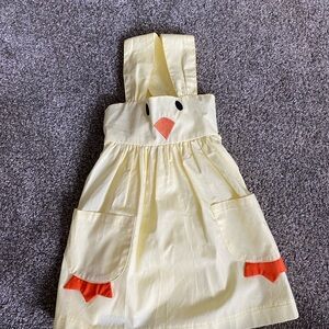 NWT Yellow Chicken Dress with Orange Accents